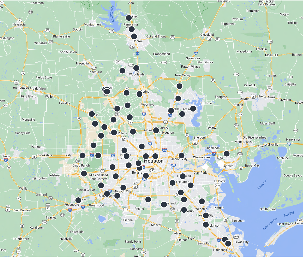 Houston map